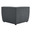 Modway Comprise Fabric Upholstered Sectional Corner Chair Charcoal MDY-EEI-4417-CHA