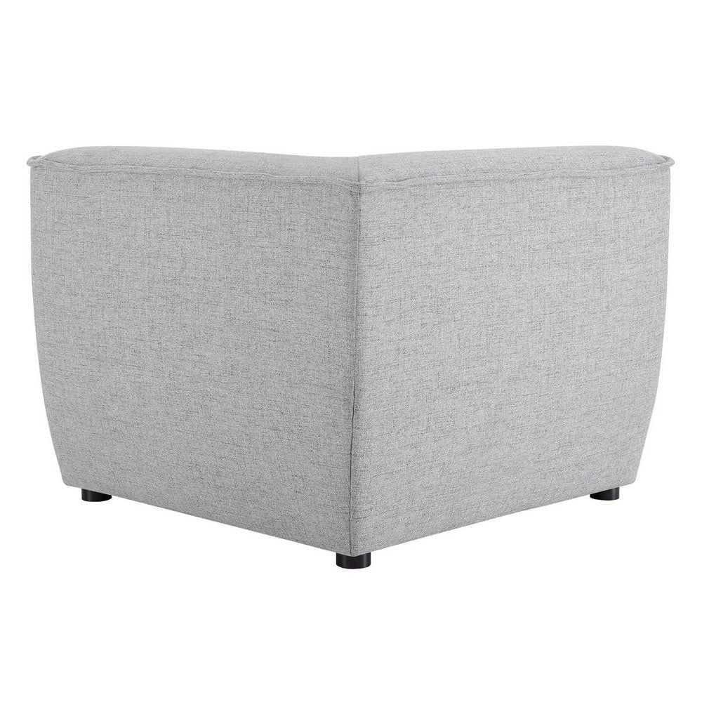 Modway Comprise Fabric Upholstered Sectional Corner Chair Light Gray MDY-EEI-4417-LGR