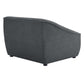 Modway Comprise Fabric Upholstered Sectional Armchair Charcoal MDY-EEI-4420-CHA