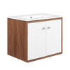 Transmit 24" Wall-Mount Bathroom Vanity by Modway| White