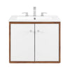 Transmit 24" Wall-Mount Bathroom Vanity by Modway| White