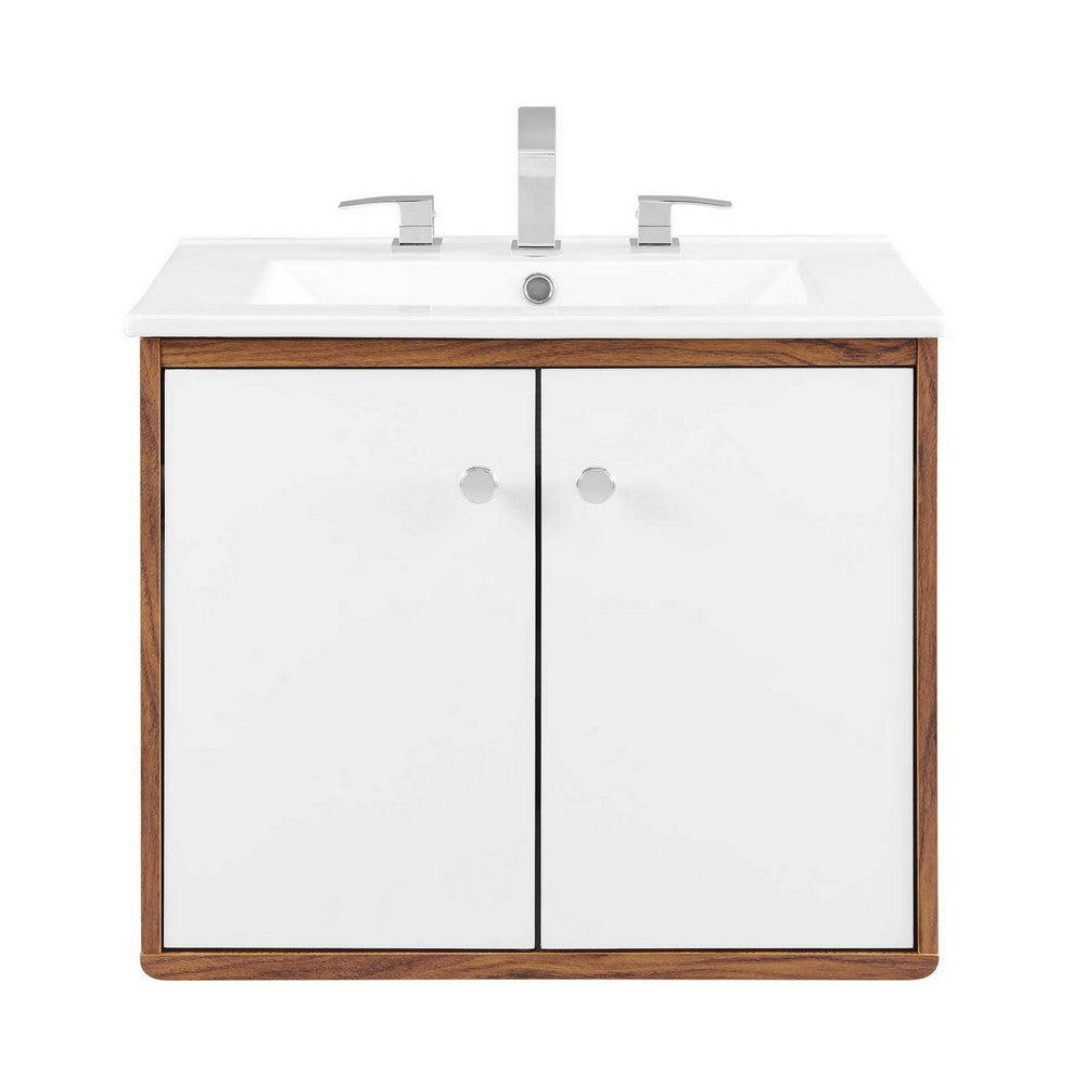 Transmit 24" Wall-Mount Bathroom Vanity by Modway| White