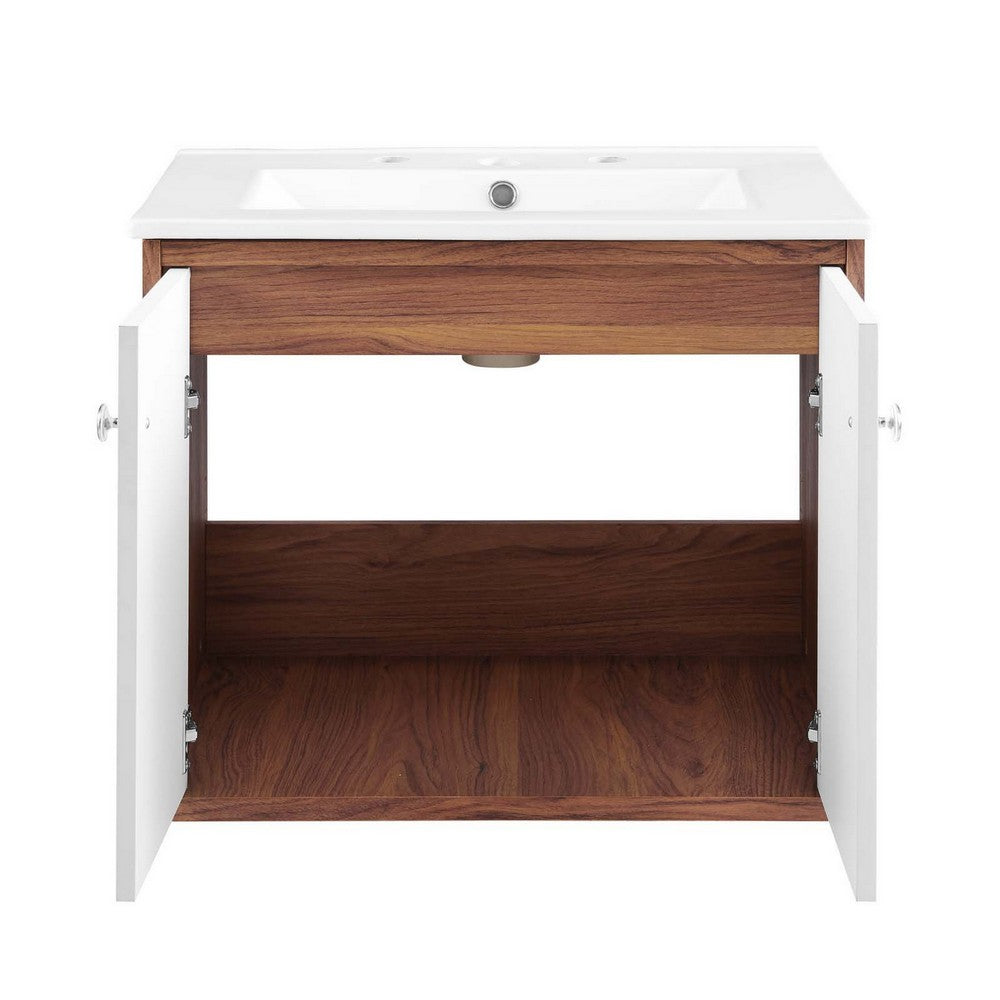 Transmit 24" Wall-Mount Bathroom Vanity by Modway| White