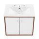 Transmit 24" Wall-Mount Bathroom Vanity by Modway| White
