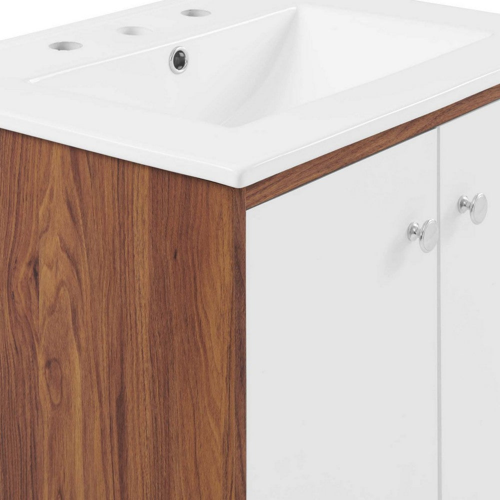Transmit 24" Wall-Mount Bathroom Vanity by Modway| White