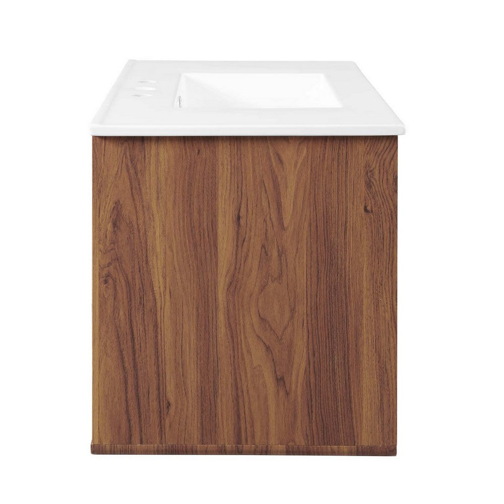 Transmit 36" Wall-Mount Bathroom Vanity by Modway| White