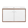 Transmit 36" Wall-Mount Bathroom Vanity by Modway| White
