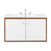 Transmit 36" Wall-Mount Bathroom Vanity by Modway| White