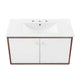 Transmit 36" Wall-Mount Bathroom Vanity by Modway| White
