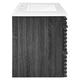 Modway Render 36’’ Wall-Mount Bathroom Vanity in Charcoal White