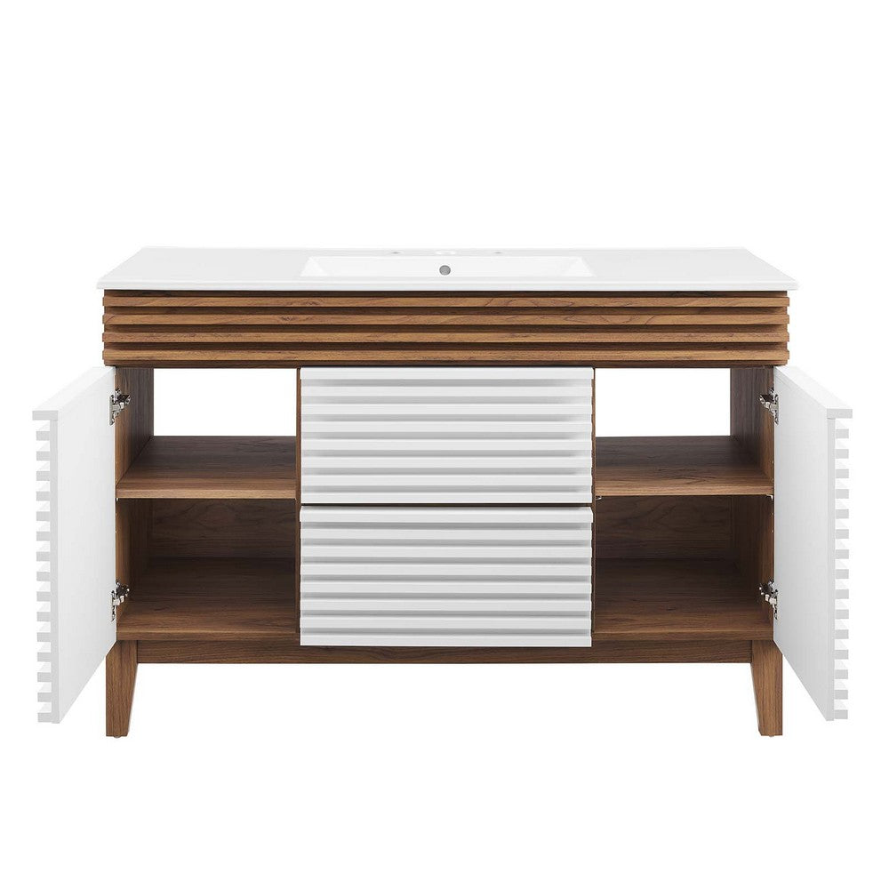 Render 48" Single Sink Bathroom Vanity by Modway| White