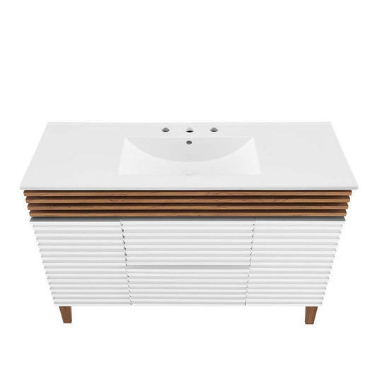 Render 48" Single Sink Bathroom Vanity by Modway| White