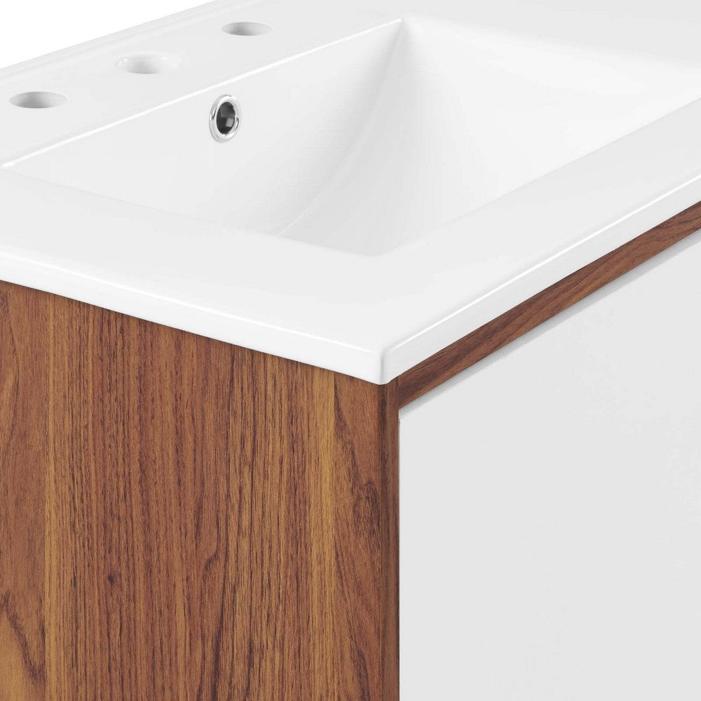 Transmit 48" Double Sink Bathroom Vanity by Modway| White