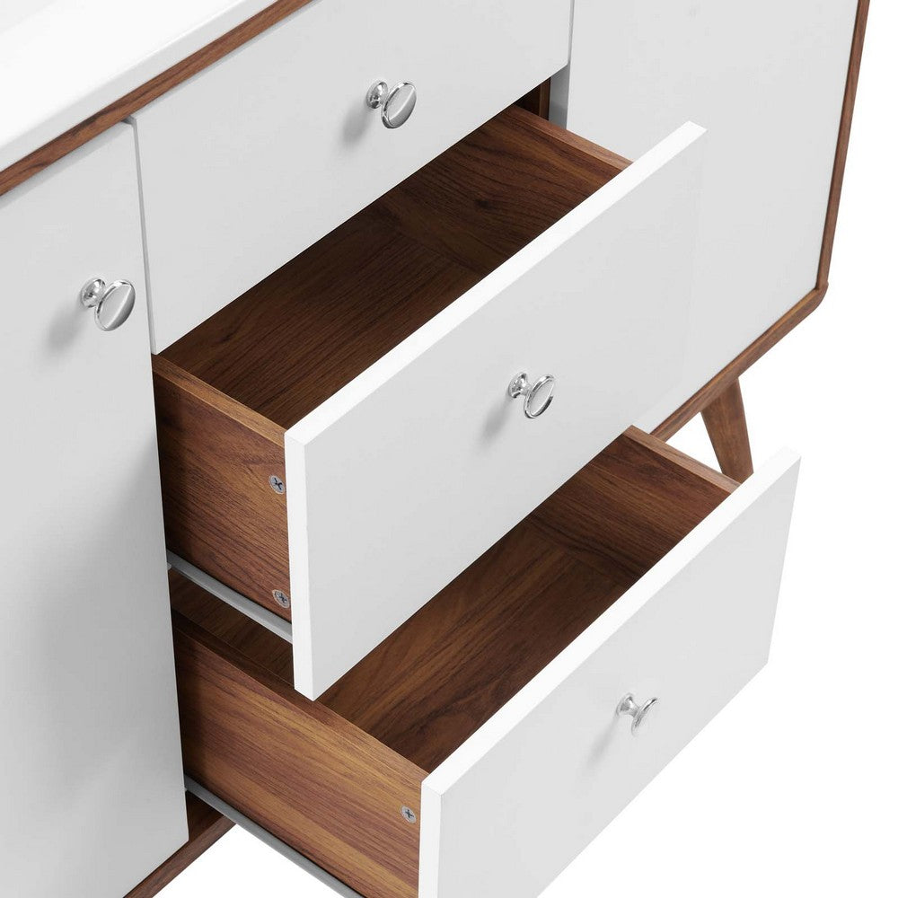 Transmit 48" Double Sink Bathroom Vanity by Modway| White