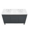 Modway Render 48’’ Bathroom Vanity in Gray White Double Sink MDY-EEI-4441-GRY-WHI