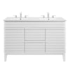 Modway Render 48’’ Double Bathroom Vanity in White White MDY-EEI-4441-WHI-WHI