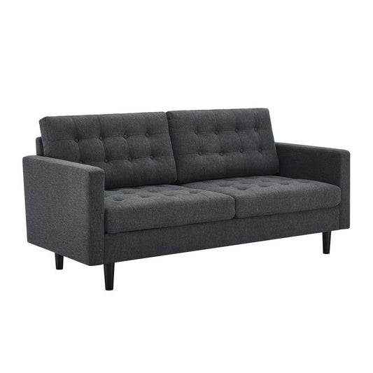 Exalt Tufted Fabric Sofa - No Shipping Charges