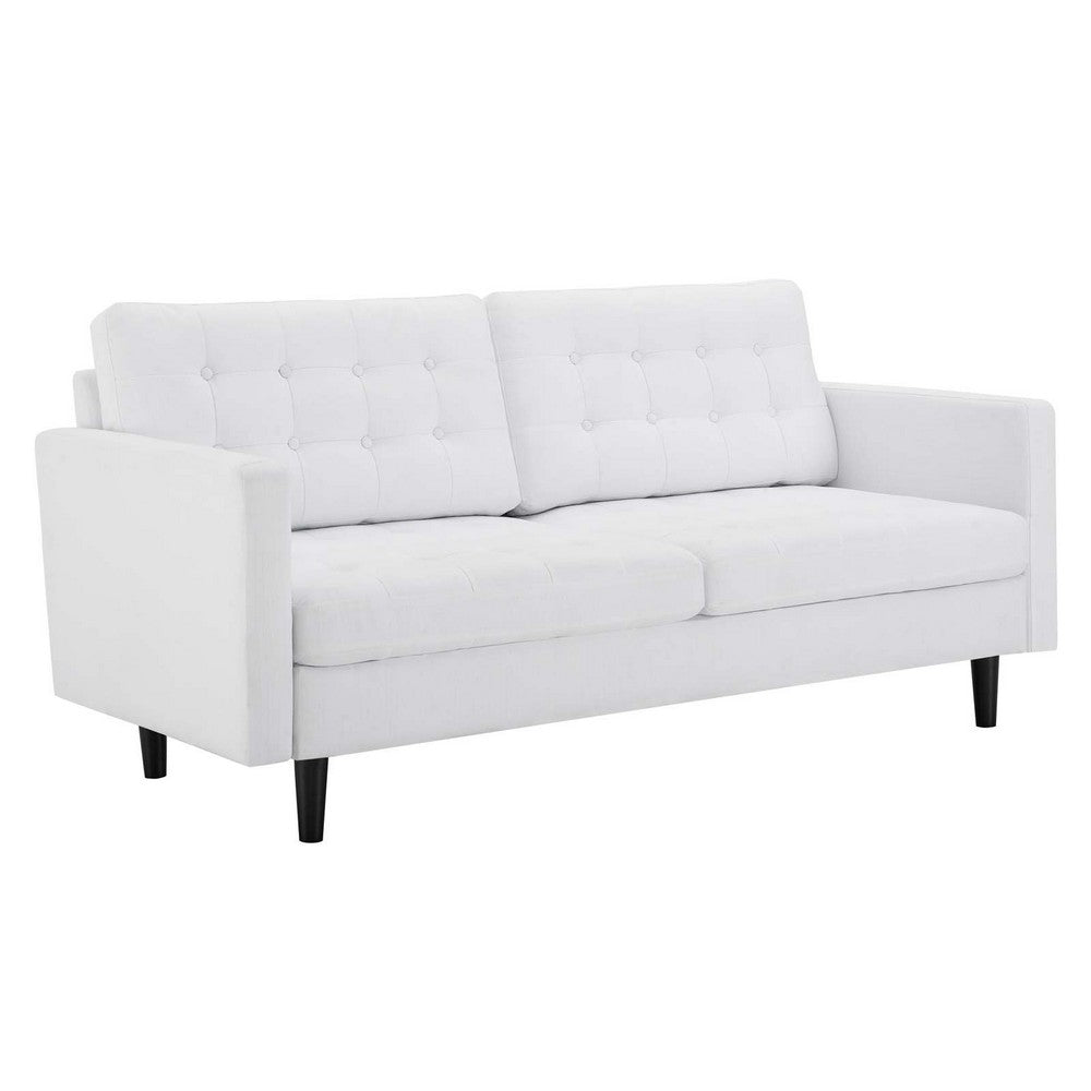 Exalt Tufted Fabric Sofa - No Shipping Charges