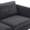 Modway Kaiya Performance Velvet Sofa Charcoal MDY-EEI-4453-CHA