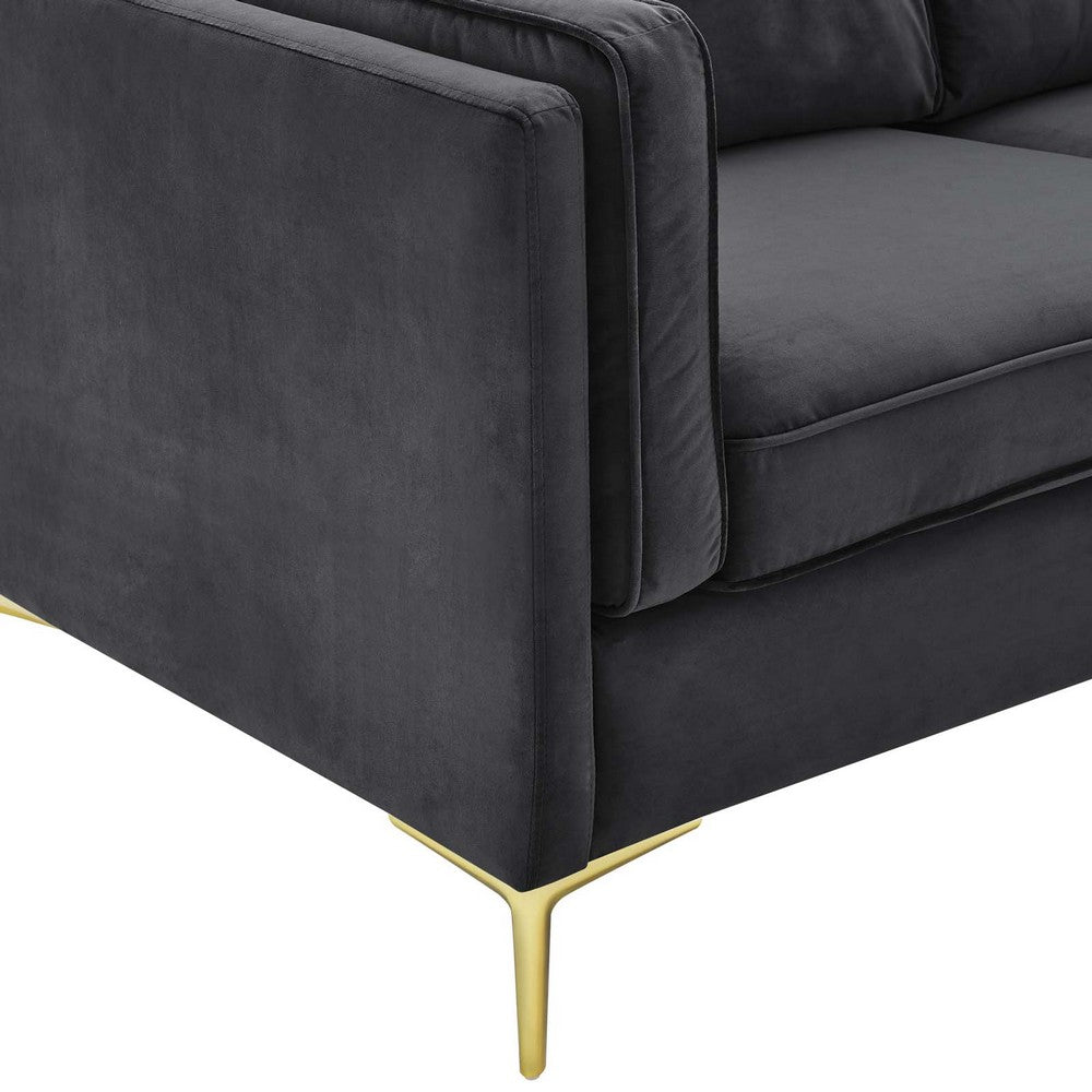 Kaiya Performance Velvet Sofa by Modway| Brown