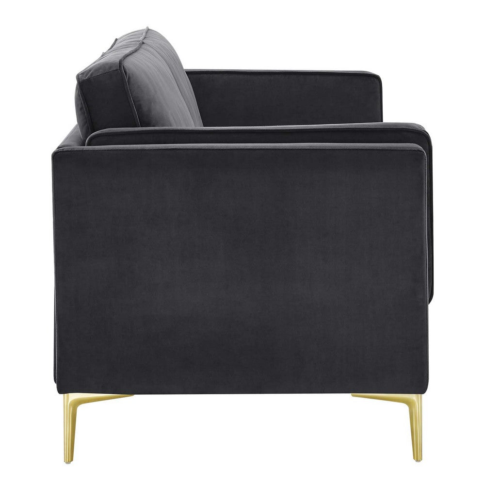 Kaiya Performance Velvet Sofa by Modway| Brown