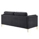 Kaiya Performance Velvet Sofa by Modway| Brown