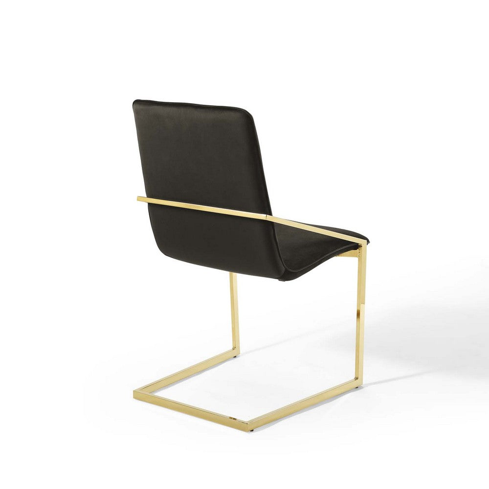 Pitch Performance Velvet Dining Armchair Set of 2 by Modway| Black
