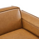 Modway Restore Vegan Leather Sectional Sofa 40.5 x 41.5 x 28 Tan MDY-EEI-4492-TAN