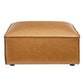 Restore Vegan Leather Ottoman - No Shipping Charges