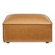 Restore Vegan Leather Ottoman - No Shipping Charges MDY-EEI-4496-TAN