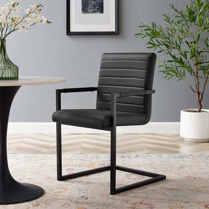 Modway Savoy Vegan Leather Dining Chairs - Set of 2 |No Shipping Charges