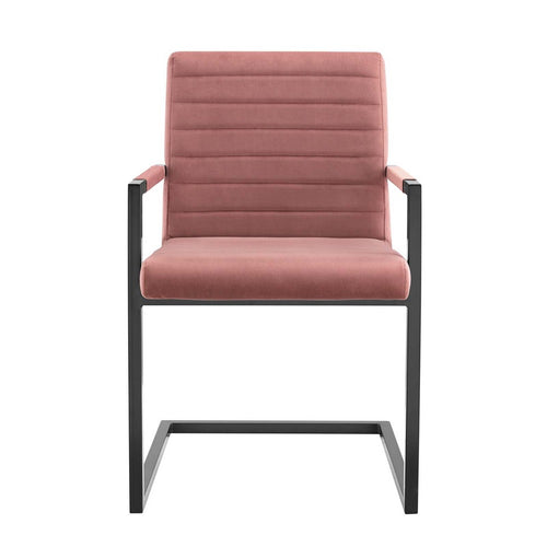 Savoy Performance Velvet Dining Chairs Set of 2 by Modway| Red