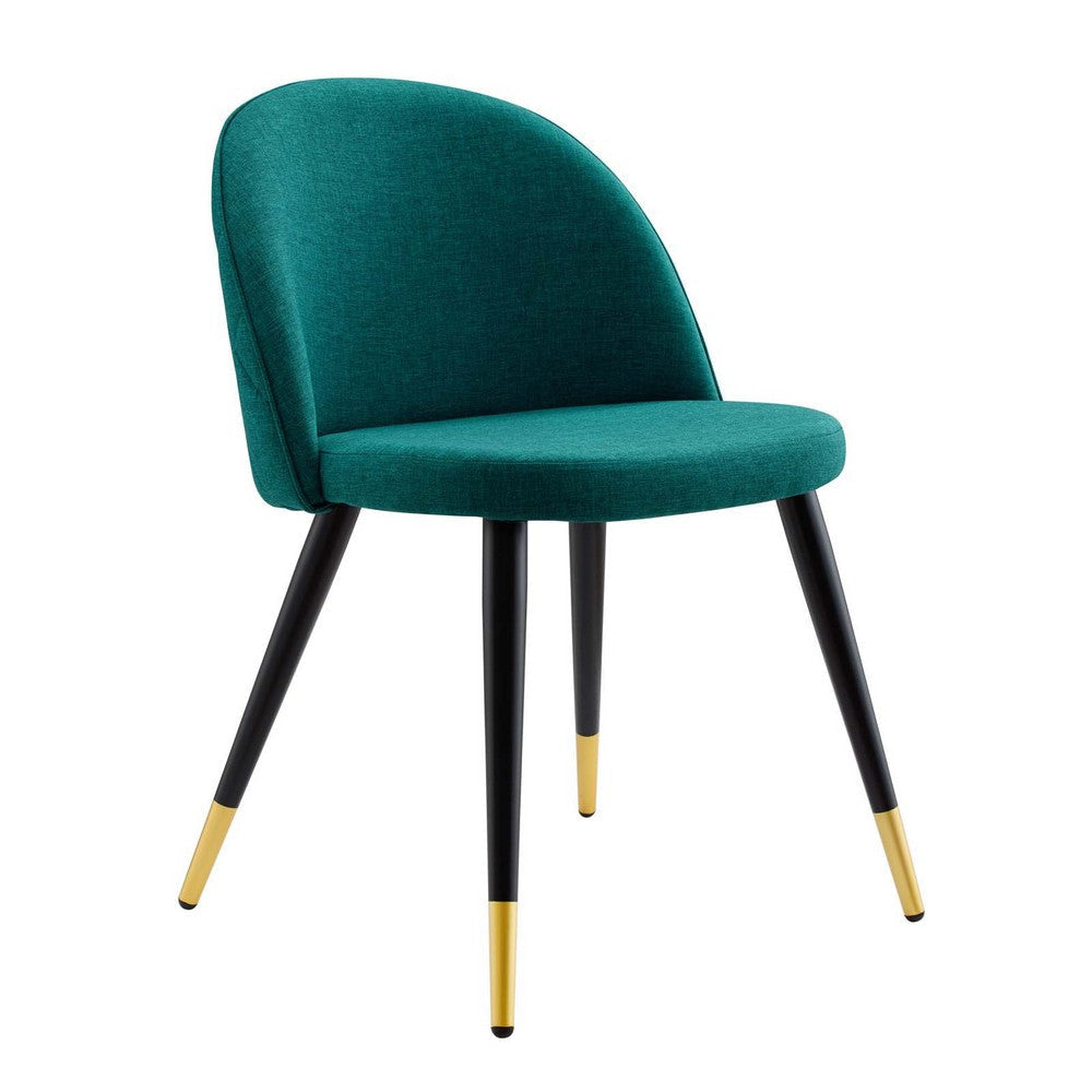 Modway Cordial Fabric Upholstered Accent Set of 2 Dining Chair Teal MDY-EEI-4524-TEA