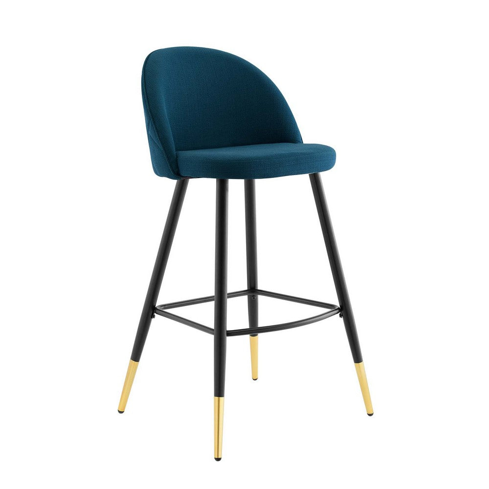 Cordial Fabric Bar Stools Set of 2 by Modway| Blue