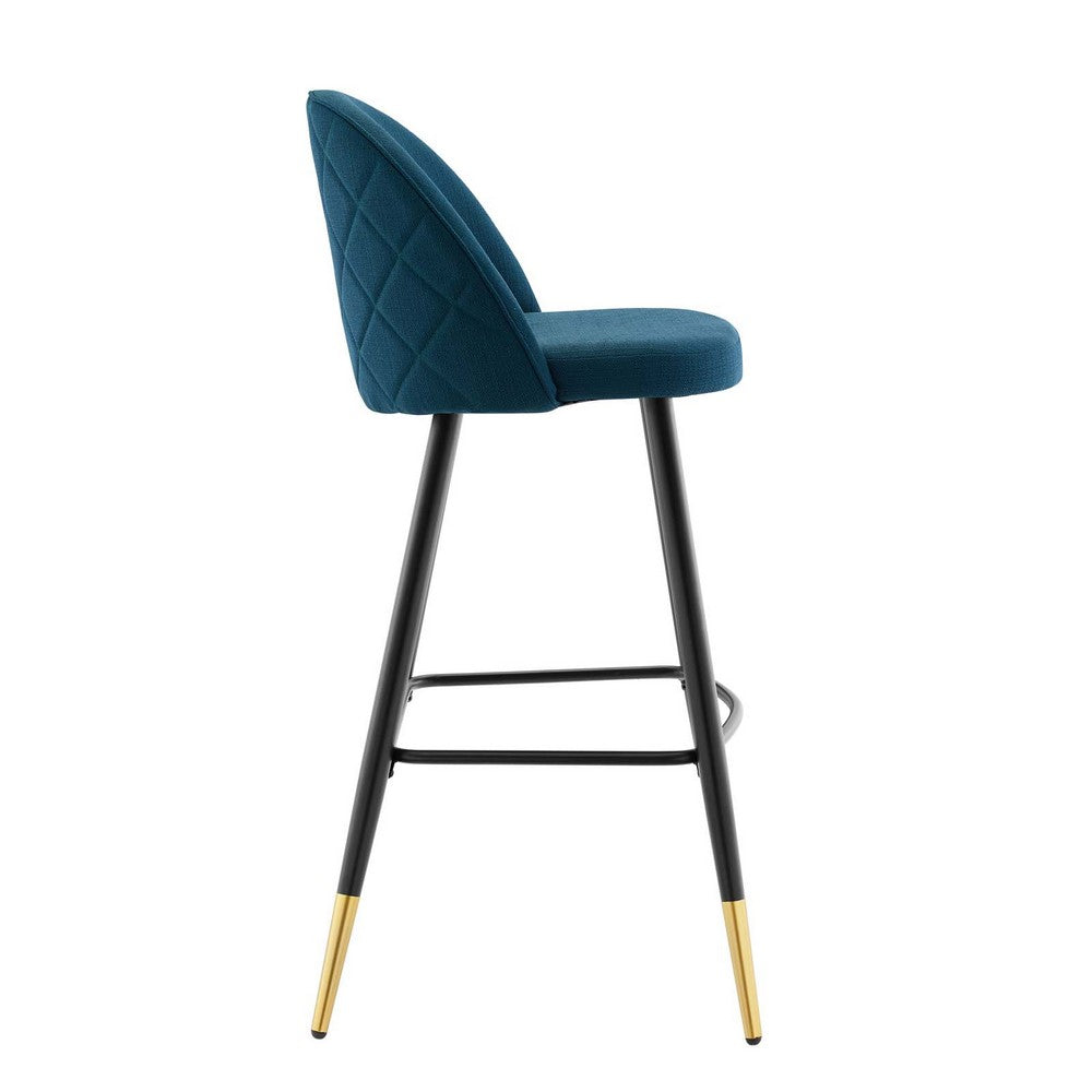 Cordial Fabric Bar Stools Set of 2 by Modway| Blue