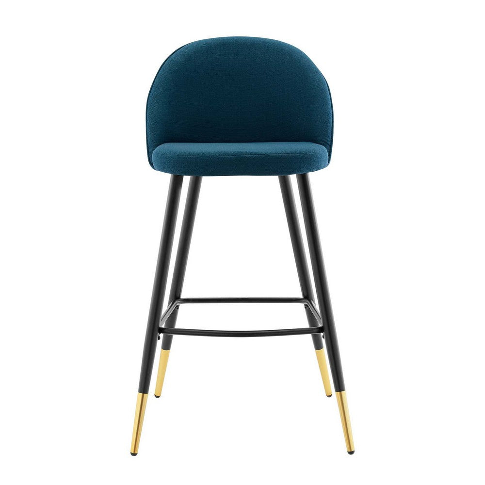 Cordial Fabric Bar Stools Set of 2 by Modway| Blue