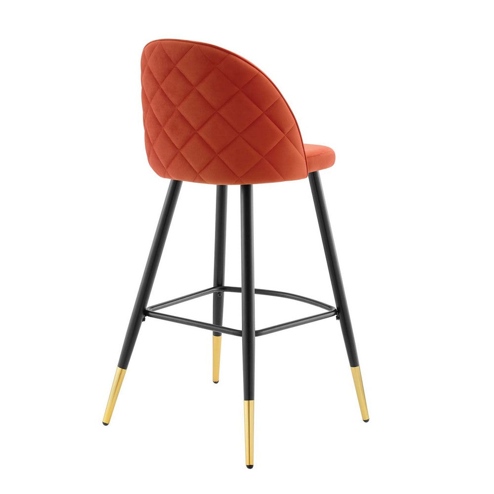 Cordial Performance Velvet Bar Stools - Set of 2  - No Shipping Charges
