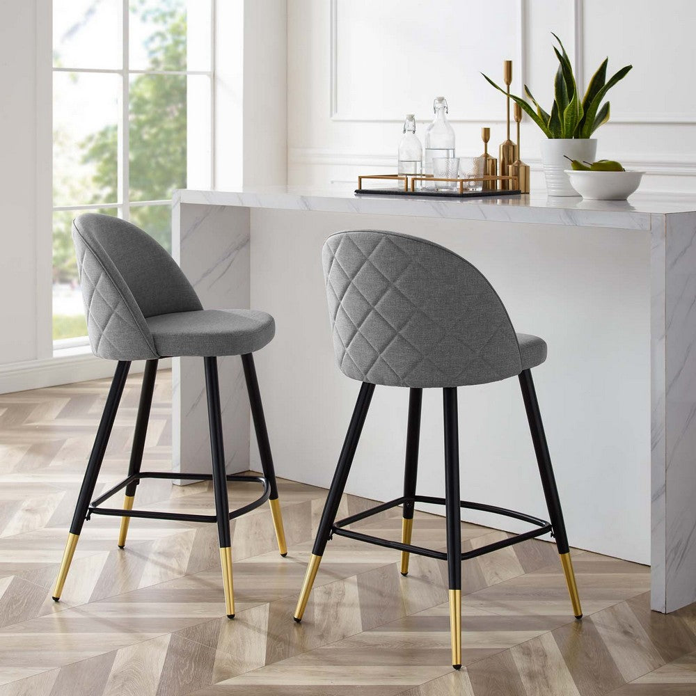 Cordial Fabric Counter Stools - Set of 2  - No Shipping Charges
