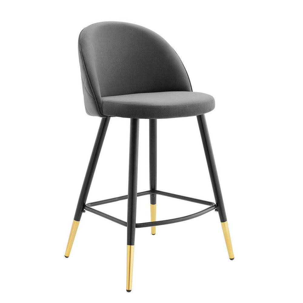 Cordial Performance Velvet Counter Stools - Set of 2 - No Shipping Charges