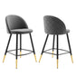 Cordial Performance Velvet Counter Stools - Set of 2 - No Shipping Charges