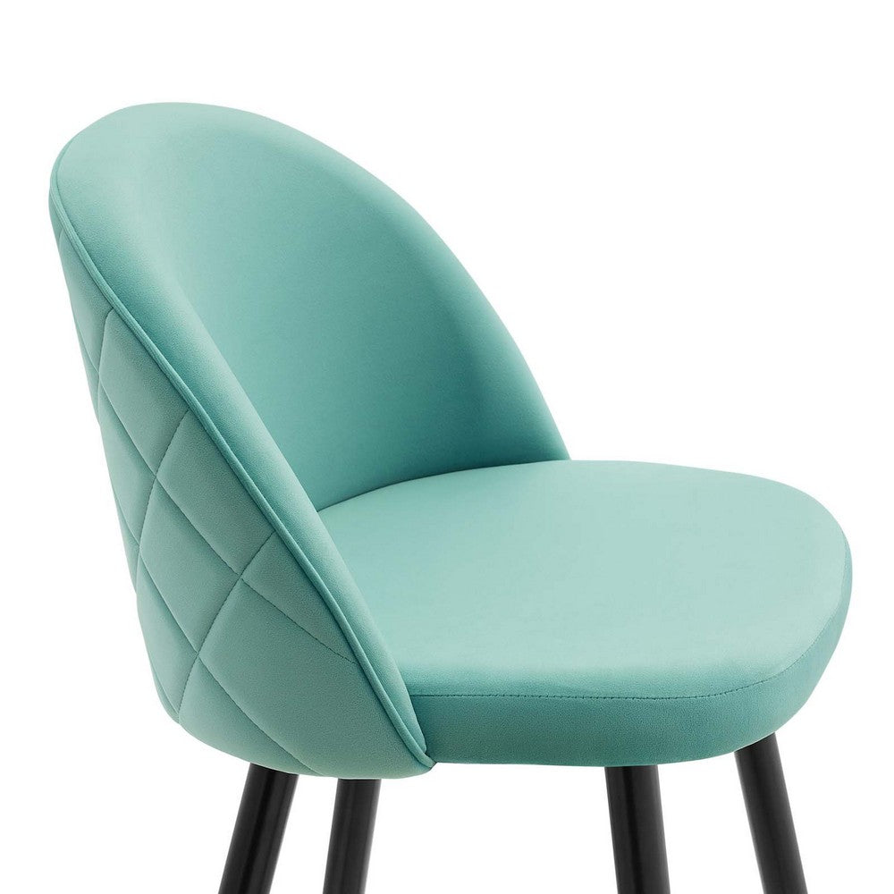 Cordial Performance Velvet Counter Stools Set of 2 by Modway| Green