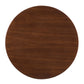 Modway Verne Round Wood Grain 35’’ Dining Table in Gold Walnut MDY-EEI-4550-GLD-WAL