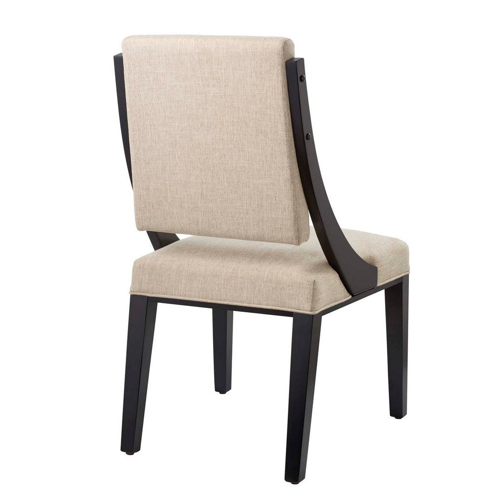 Cambridge Upholstered Fabric Dining Chairs - Set of 2 - No Shipping Charges MDY-EEI-4553-BEI