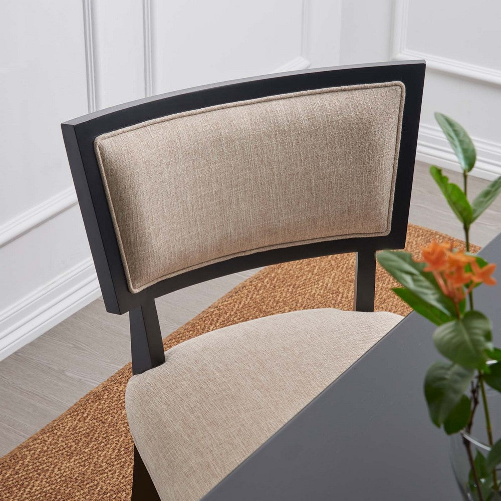 Modway Pristine Upholstered Fabric Dining Chairs - Set of 2 |No Shipping Charges