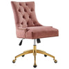 Regent Tufted Performance Velvet Office Chair - No Shipping Charges