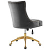 Regent Tufted Performance Velvet Office Chair - No Shipping Charges MDY-EEI-4571-GLD-DUS