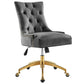 Regent Tufted Performance Velvet Office Chair - No Shipping Charges