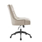 Regent Tufted Fabric Office Chair - No Shipping Charges