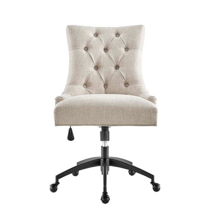 Regent Tufted Fabric Office Chair - No Shipping Charges MDY-EEI-4572-BLK-BEI