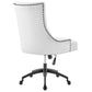 Modway Regent Tufted Fabric Swivel Office Chair Black White MDY-EEI-4572-BLK-WHI